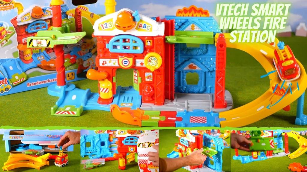 'Video thumbnail for Vtech Go Go Smart Wheels Fire Station Playset Instructions & Unboxing'