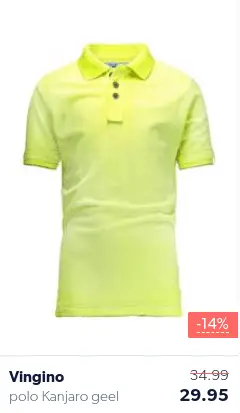 Plain yellow polo shirt