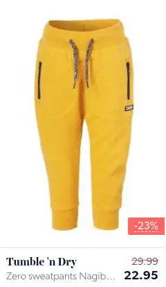 Yellow baby pants