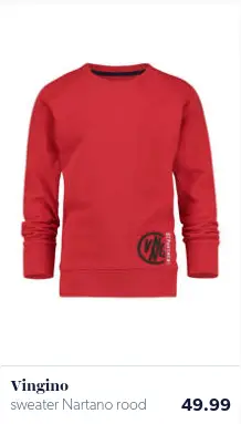 Red plain boy's sweater
