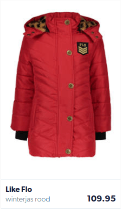 Abrigo de invierno rojo