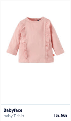 Camisa bebé lisa rosa