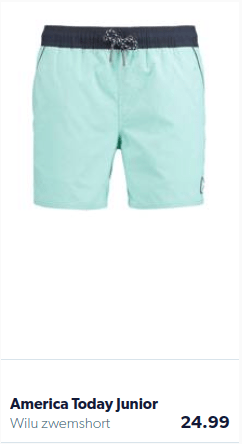 Turquoise boy shorts
