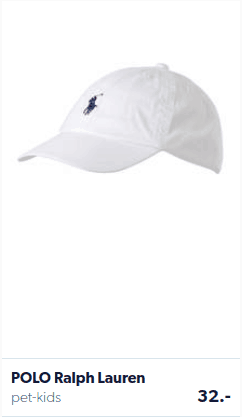 White children's cap