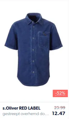 camisa de niño azul oscuro