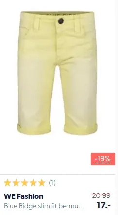 pantalones de niño amarillo claro