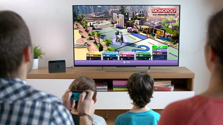 nintendo switch spelen op de tv