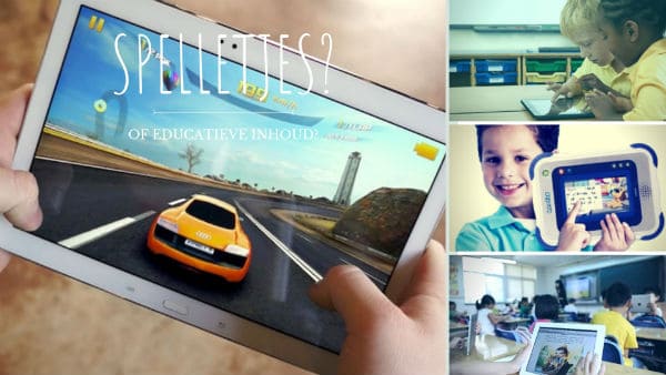 Giochi o contenuti educativi sul tablet