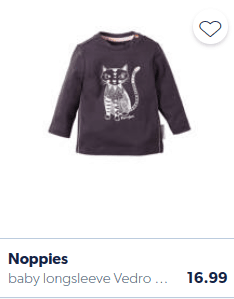 Camiseta bebé con gato