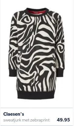 Dress with zebra print