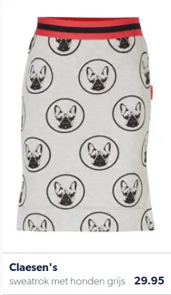 Skirt with dogs