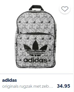 Mochila para niños con estampado de cebra