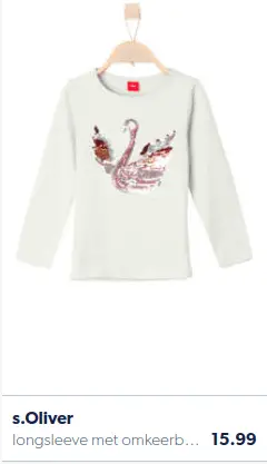children's clothes with swans
