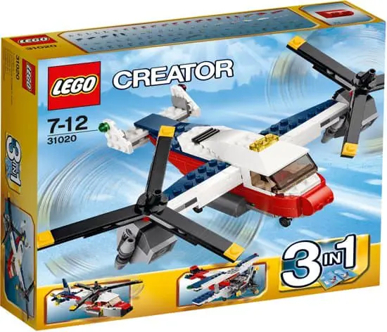 Avión de aventuras lego creator twinblade