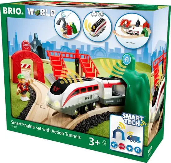 Coffret de train en bois Brio Smart Tech