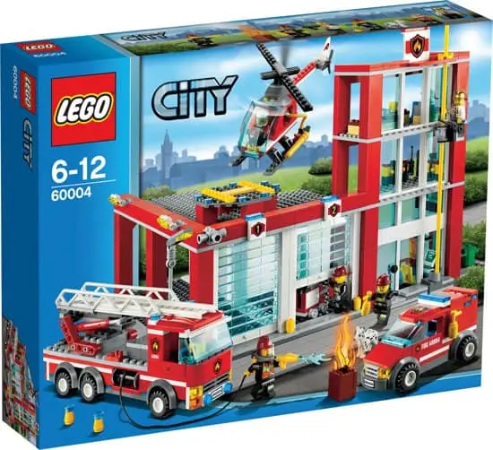 Lego city fire station expanded