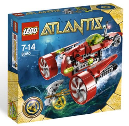 Mejor embarcación LEGO Atlantis: submarino Typhoon Turbo 8060