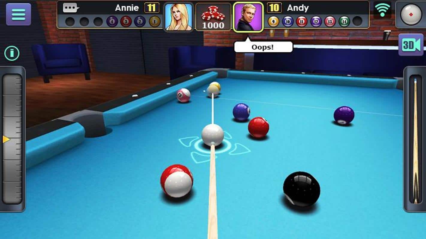 Boule de billard 3D