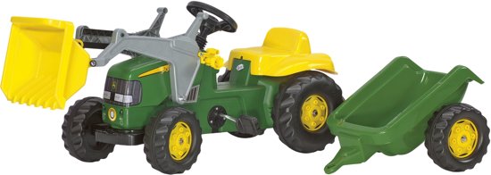 John deere pedal tractor with trailer