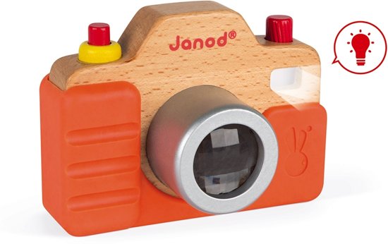 Janod wooden toy Camera with sound