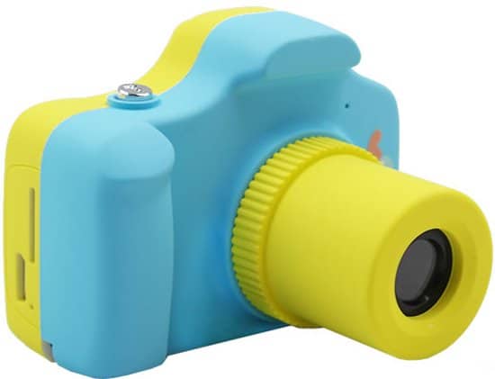 Digitale Kindercamera in Blauw die echte foto's maakt