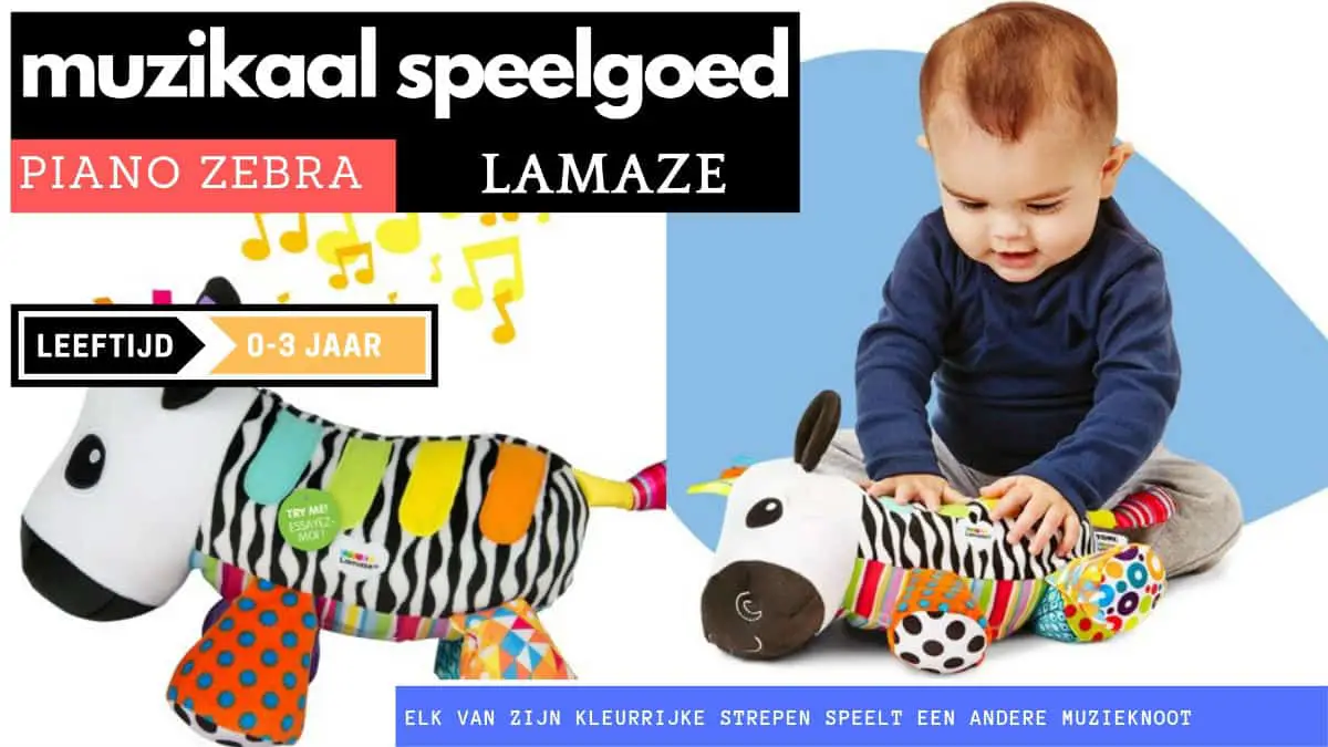 muzikale piano zebra van Lamaze