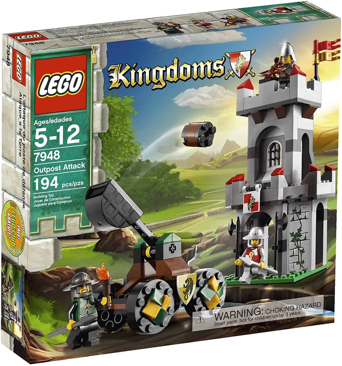 El mejor castillo de Lego Kingdoms: LEGO Kingdoms Attack On The Lookout Tower 7948
