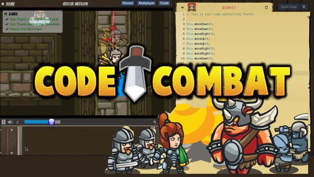 code combat online coding game