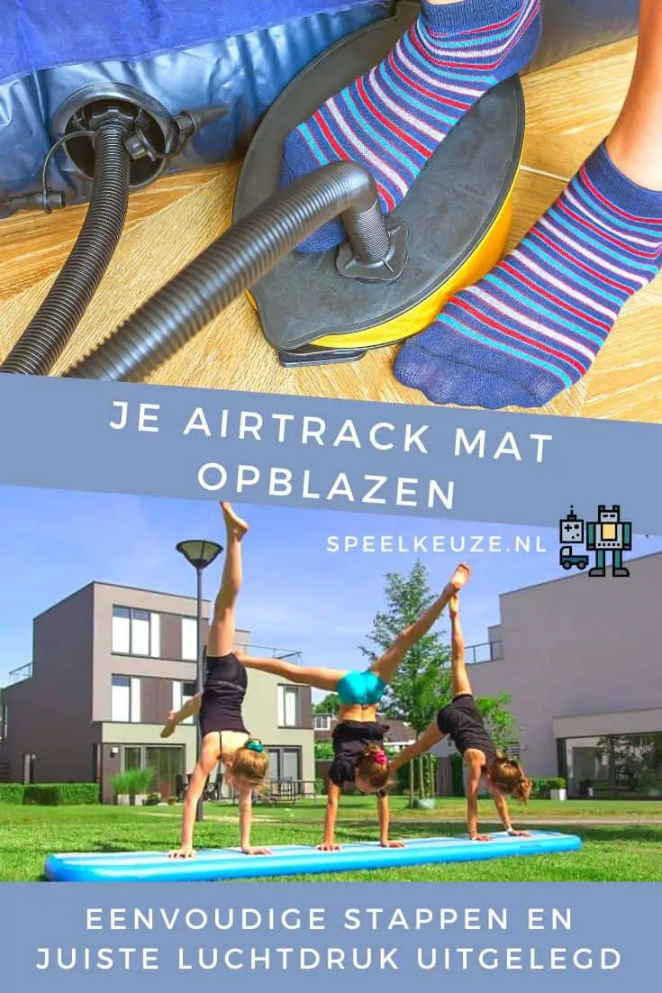 Je airtrack mat opblazen