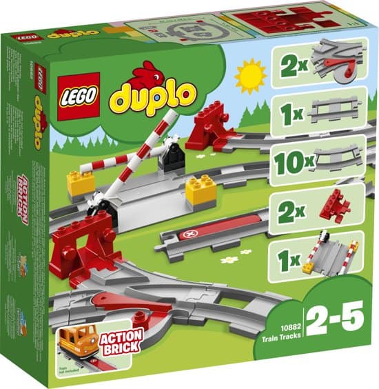 Lego duplo train tracks extension