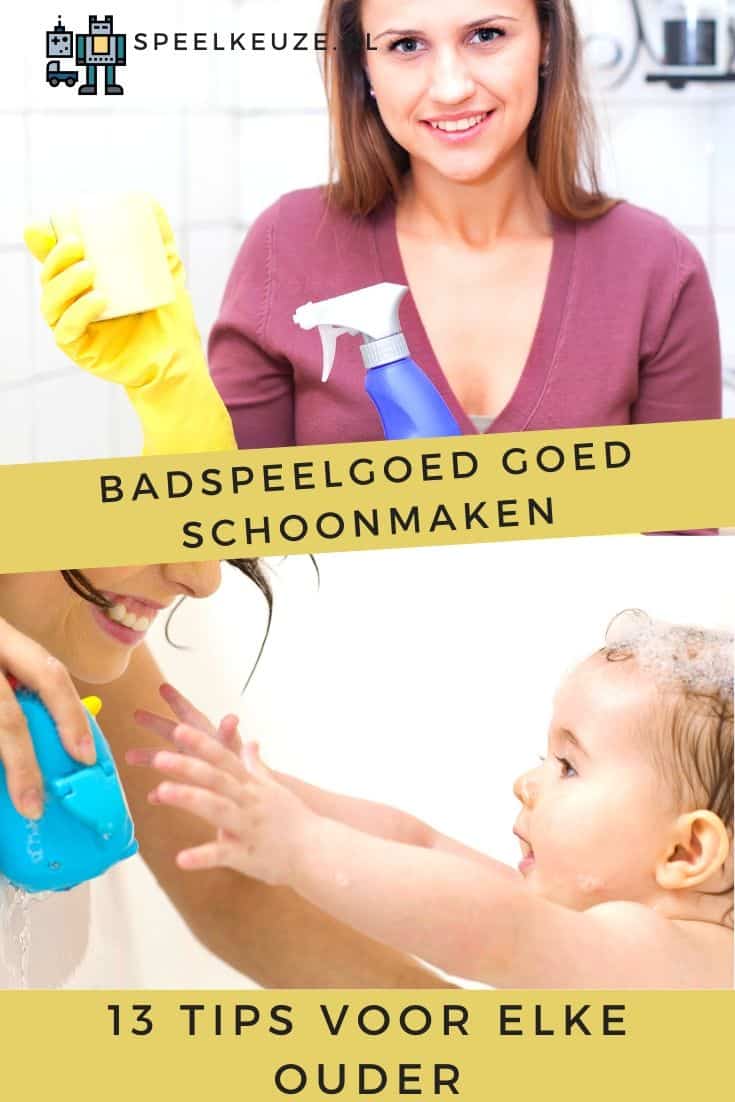 Badspeelgoed goed schoonmaken