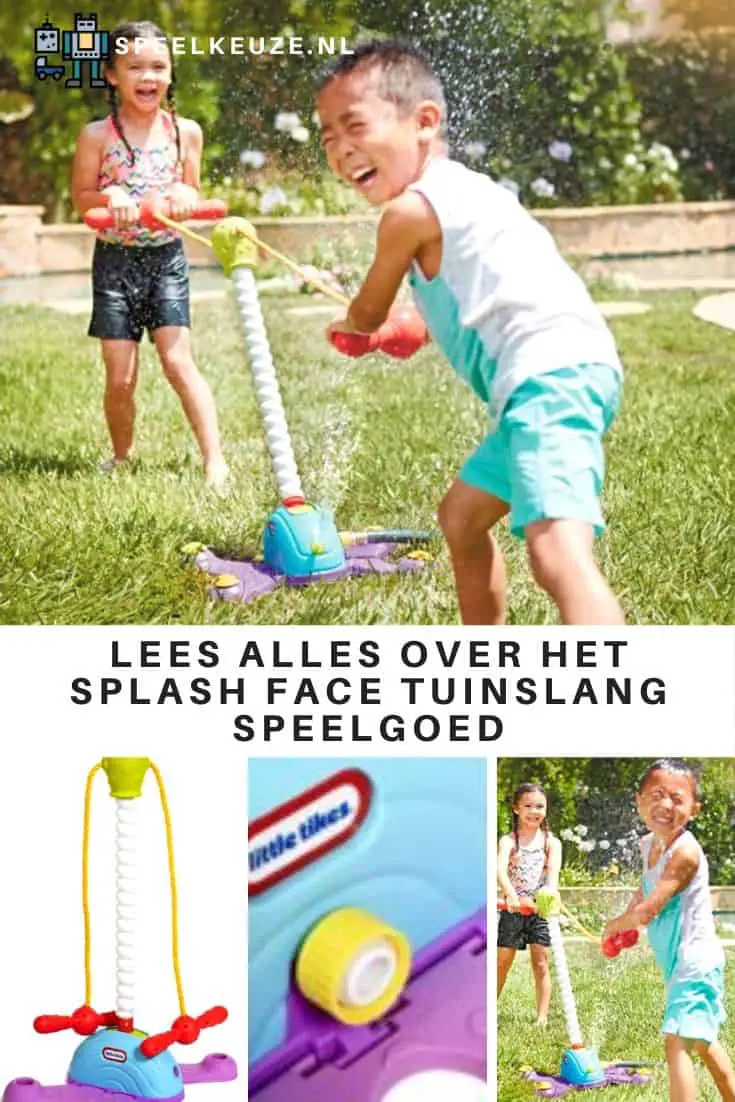 Splash face garden hose toy