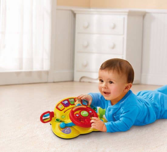 Best play wheel to help baby sit: Vtech Baby my first steering wheel