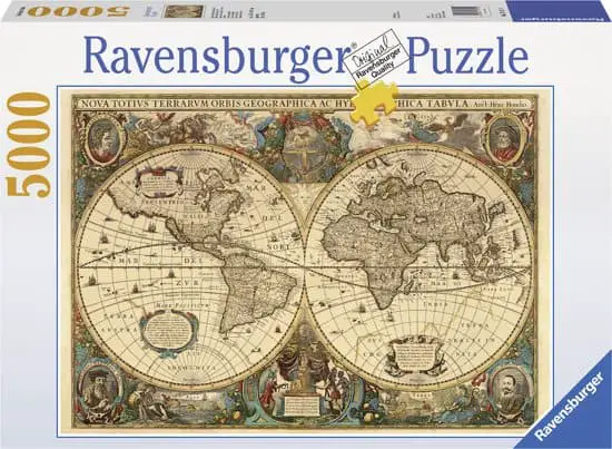 Ravensburger puzzle Antique world map - Jigsaw puzzle - 5000 pieces