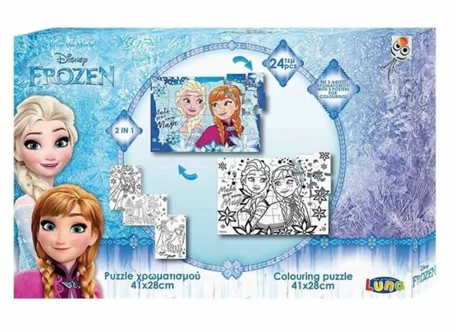 Luna Frozen 2-zijdige puzzel 24 stukjes