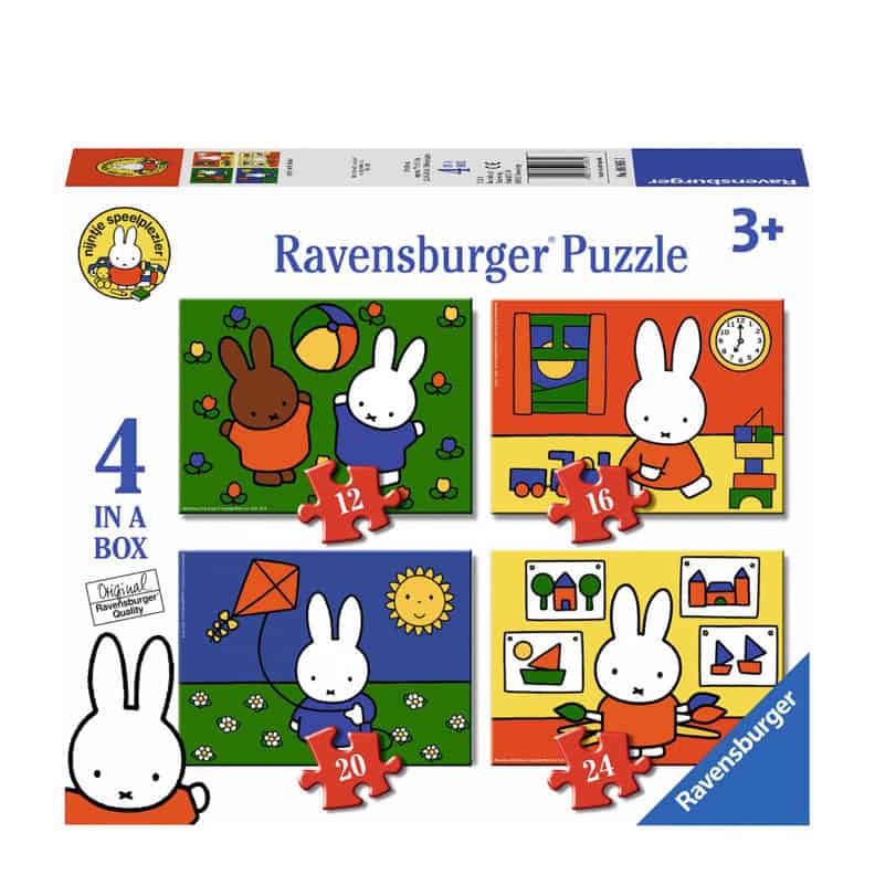 Ravensburger Miffy rompecabezas de bloques 4 en 1 caja 72 piezas