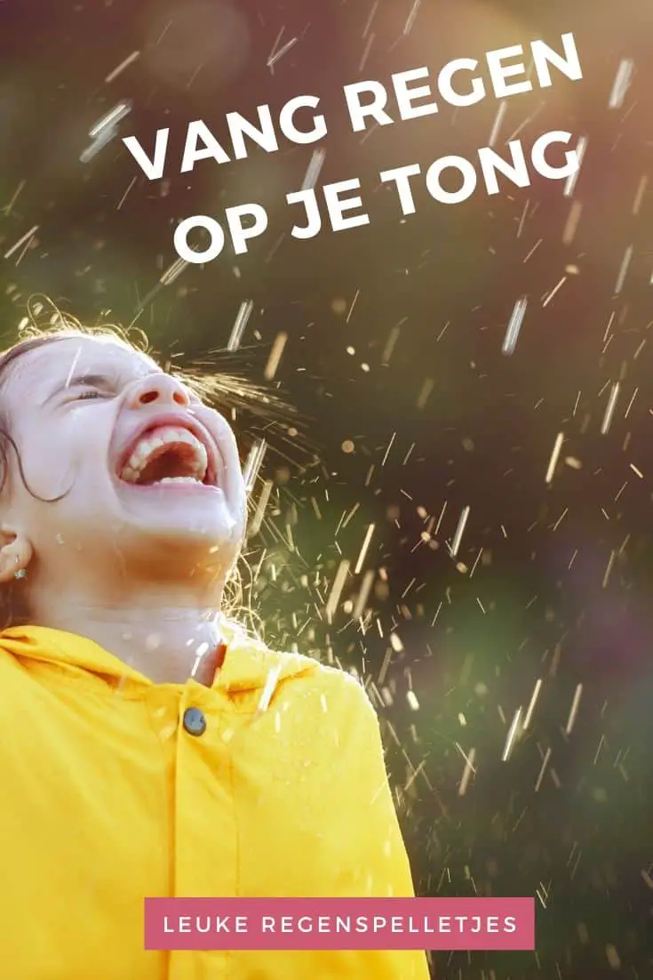 Vang regen op je tong