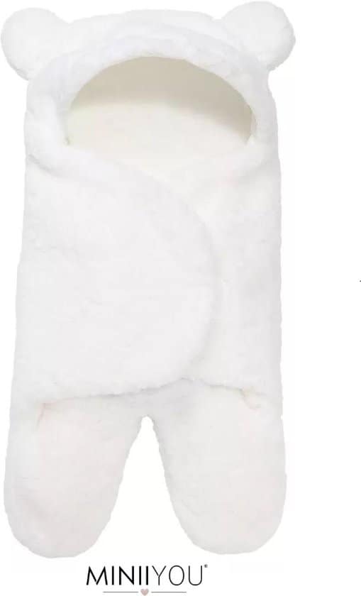 El mejor saco de dormir para bebé para el cochecito de bebé Soft White Bear Swaddle Blanket