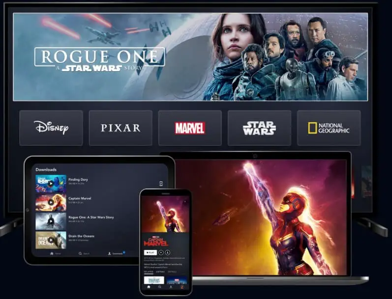 Riproduci in streaming Disney + su diversi dispositivi