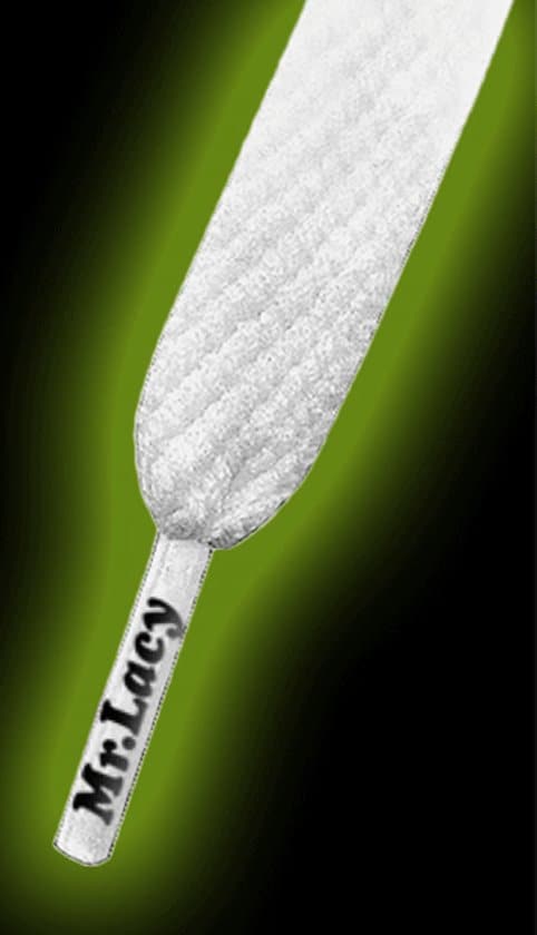 Glow in the dark laces green