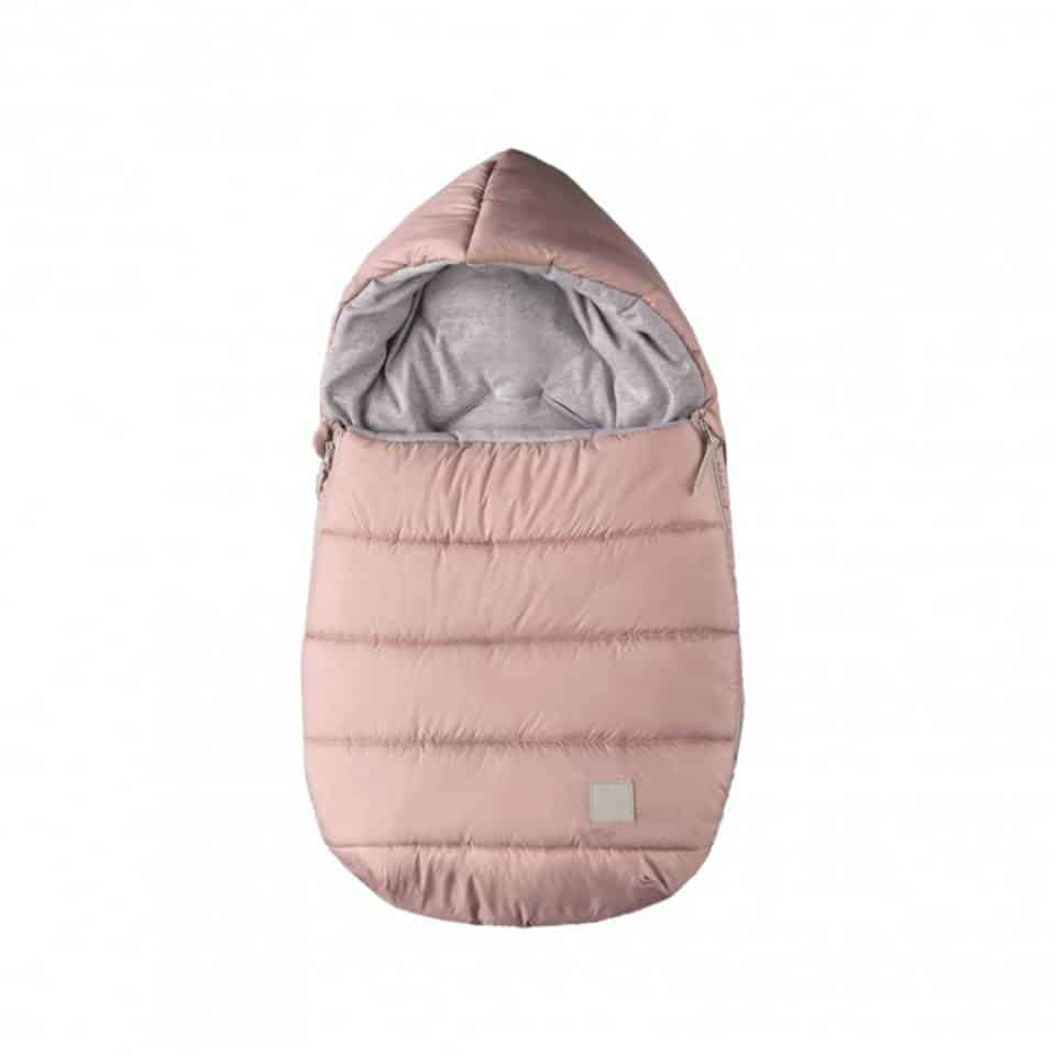 Footmuff - sleeping bag oeko tex down - from 0 to 1 year for use in pram: car seat - Pink