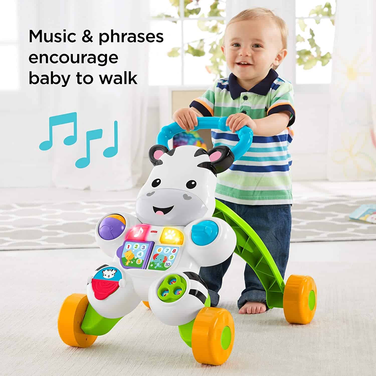 Mejor animal caminante: Fisher Price camina conmigo Zebra