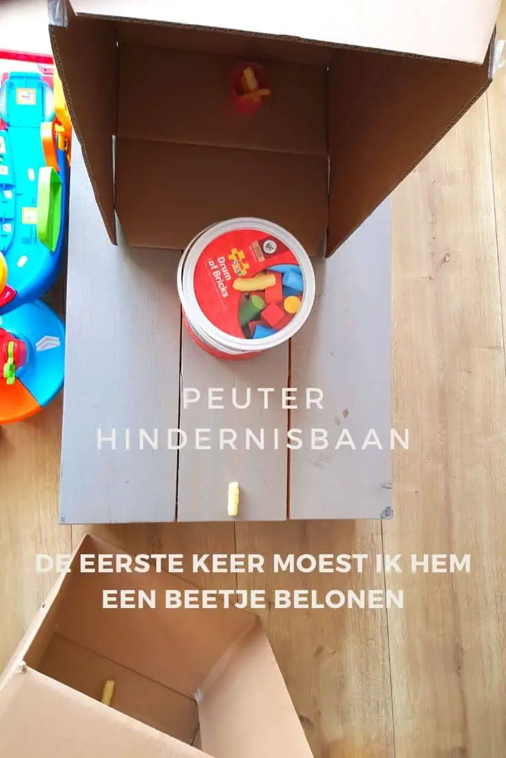 Gezonde snacks op een hindernisbaan