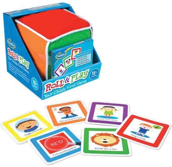 Roll and play educational game for 2 year olds