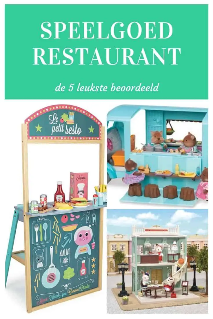Collage con 3 bonitos restaurantes de juguetes