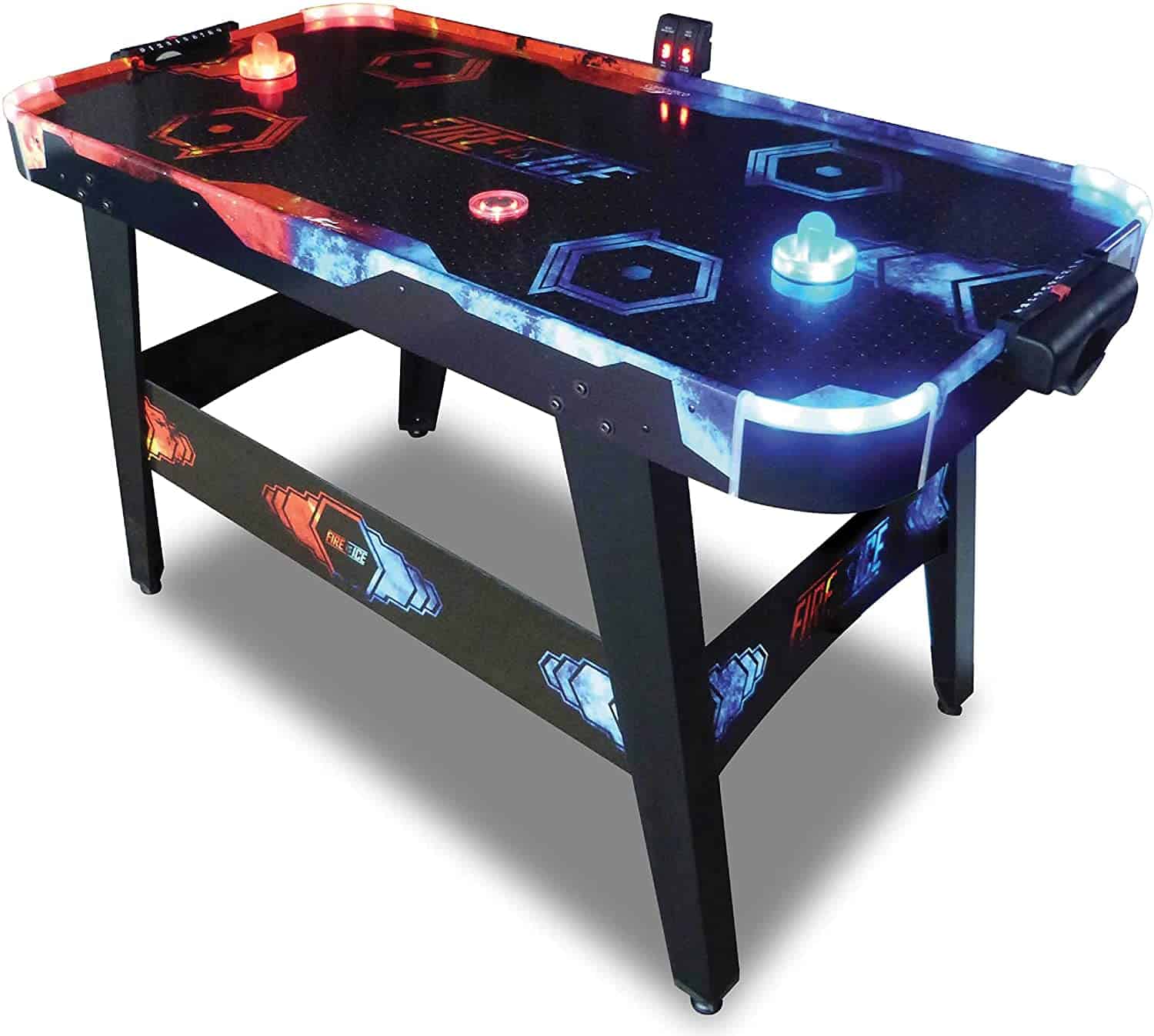 Best air hockey table with lights: Triumph Carromco Fire & Ice