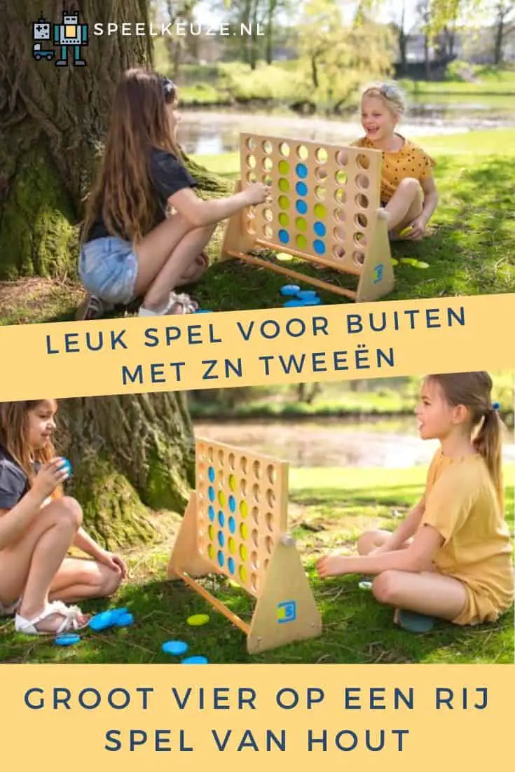 Buiten vier op een rij met zn tweeen