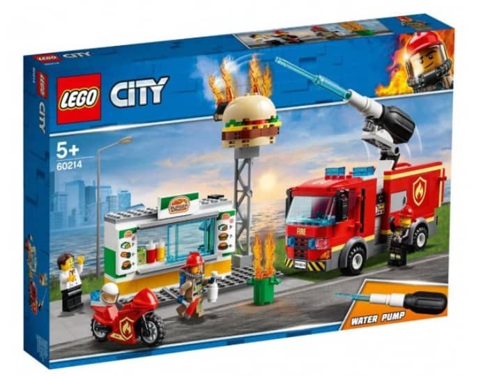 Best LEGO toy restaurant: Fire at the hamburger restaurant