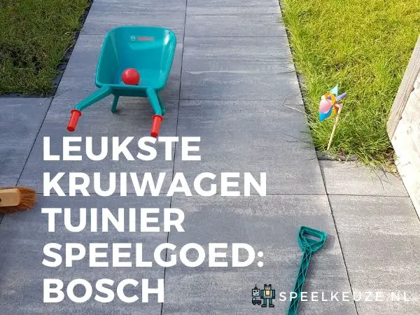 Foto des Bosch-Schubkarrengartens mit Schaufel