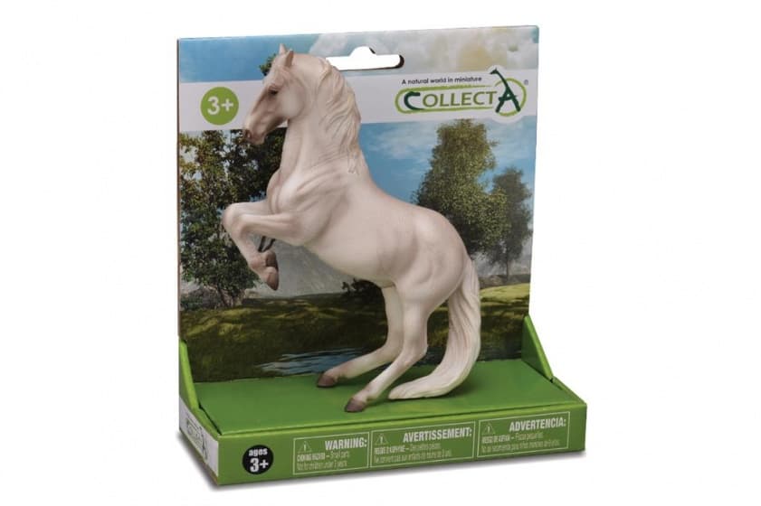 El caballo de juguete de plástico más lindo: el semental Collecta Lipizzaner